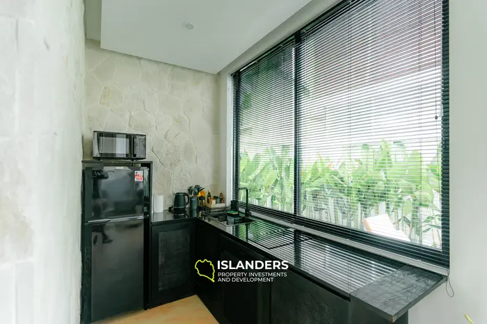 Вилла с крышей и видом на океан в Пекату