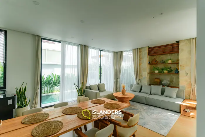 Вилла с крышей и видом на океан в Пекату