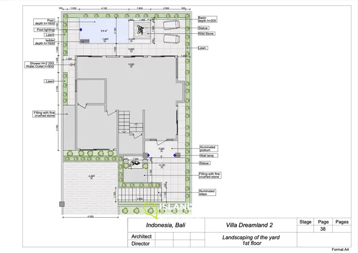 Вилла с крышей и видом на океан в Пекату