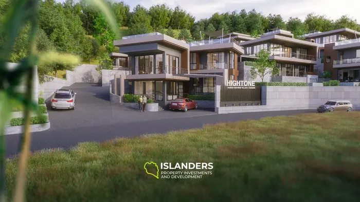 プーケットの息をのむような海の景色を望む豪華な5ベッドルームヴィラ（未完成）