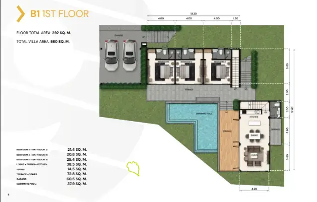 プーケットの息をのむような海の景色を望む豪華な5ベッドルームヴィラ（未完成）