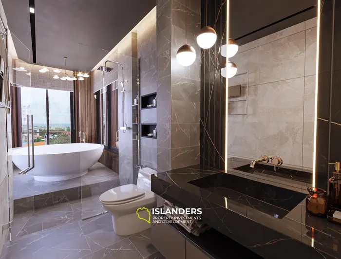 プーケットの息をのむような海の景色を望む豪華な5ベッドルームヴィラ（未完成）