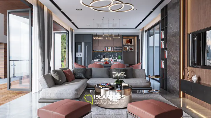 プーケットの息をのむような海の景色を望む豪華な5ベッドルームヴィラ（未完成）