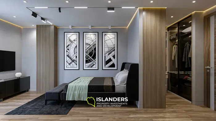 ラワイビーチ、プーケットのプールビュー付き豪華2ベッドルームコンドミニアム