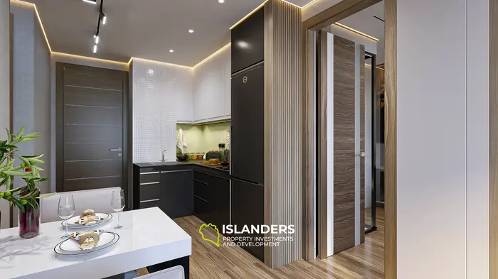 ラワイビーチ、プーケットのプールビュー付き豪華2ベッドルームコンドミニアム