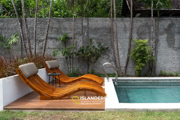 ウンガサンの美しい庭があるトロピカルヴィラ