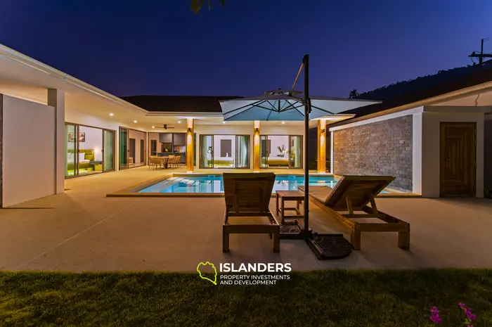 Villa de 3 habitaciones con piscina en una zona muy solicitada (Lamai)