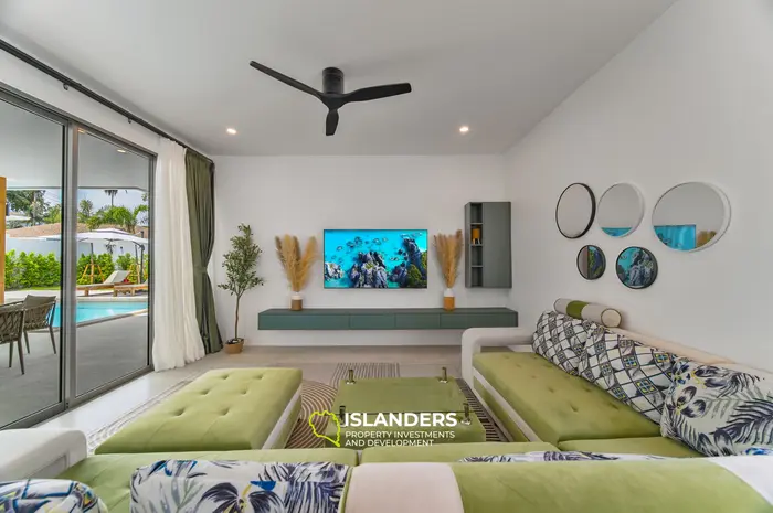 Villa de 3 habitaciones con piscina en una zona muy solicitada (Lamai)