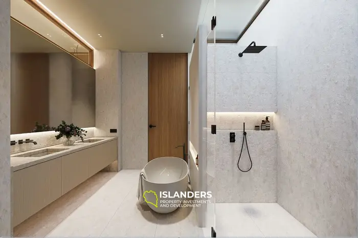 Villa de 3 habitaciones y 2 pisos con piscina y vistas al mar desde todas las áreas de estar (Bophut)