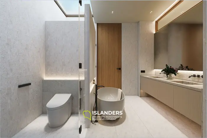 Villa de 3 habitaciones y 2 pisos con piscina y vistas al mar desde todas las áreas de estar (Bophut)