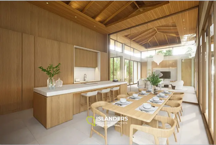 Villa de 4 habitaciones y tres pisos con piscina y vistas al mar y a la montaña (Bophut)