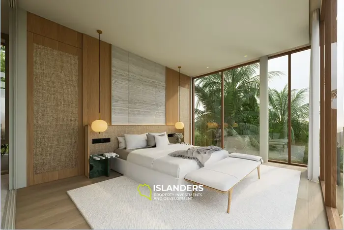 Villa de 4 habitaciones y tres pisos con piscina y vistas al mar y a la montaña (Bophut)