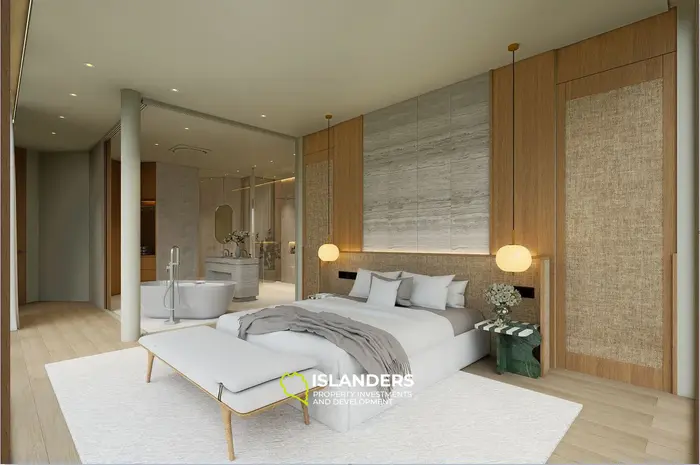 Villa de 4 habitaciones y tres pisos con piscina y vistas al mar y a la montaña (Bophut)