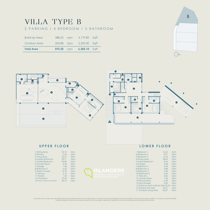 Villa de 4 habitaciones y tres pisos con piscina y vistas al mar y a la montaña (Bophut)