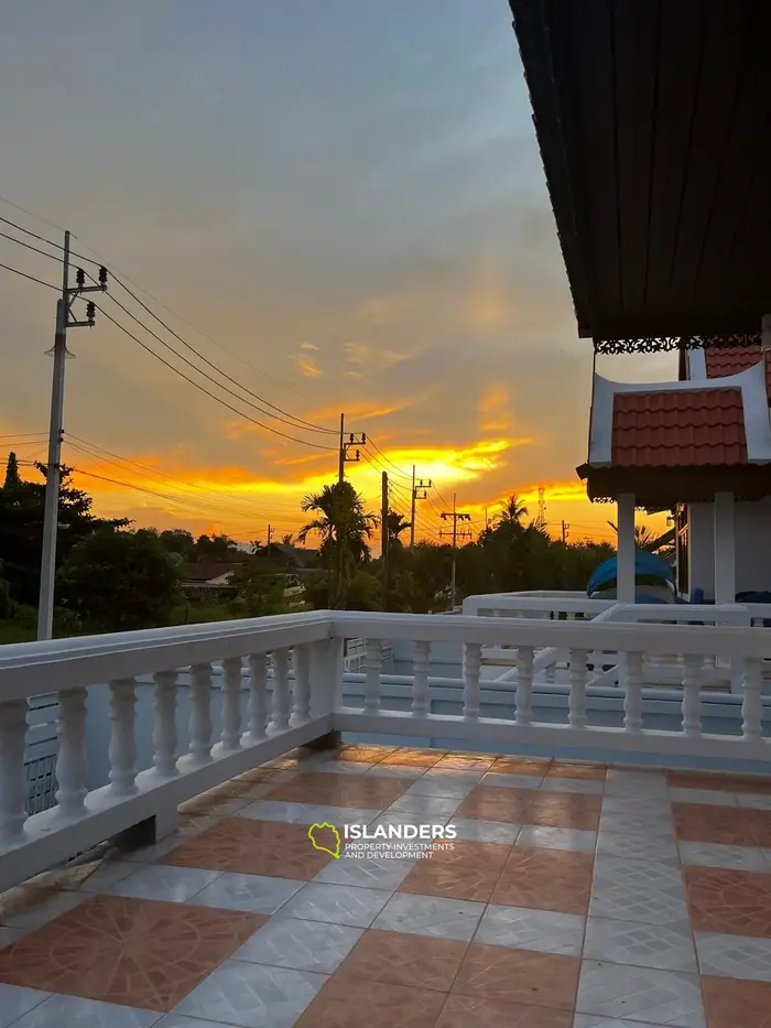 Уютная вилла с 2 спальнями и бассейном в живописной местности острова (Чонг Мон)