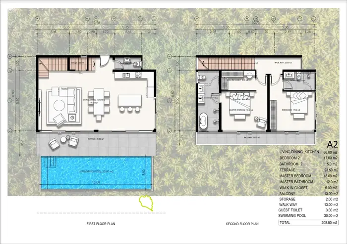4-спальная вилла с бассейном в удобном для доступа районе (Чонг Мон)