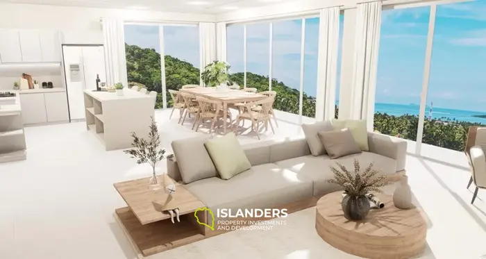 Villa moderne de 4 chambres avec piscine, l'incarnation d'un mode de vie confortable au bord de la mer (Chong Mon)