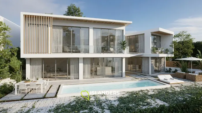 Современная вилла с 4 спальнями и бассейном - воплощение комфортной жизни у моря (Чонг Мон)