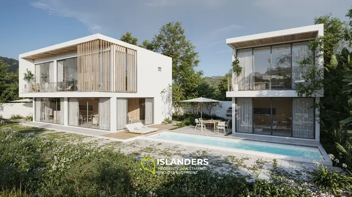 4-спальная вилла с бассейном и видом на залив Таиланда (Чоенг Мон)