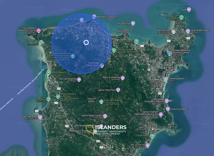 3-спальная вилла с бассейном для комфортной жизни на ISLANDERS (Маенам)