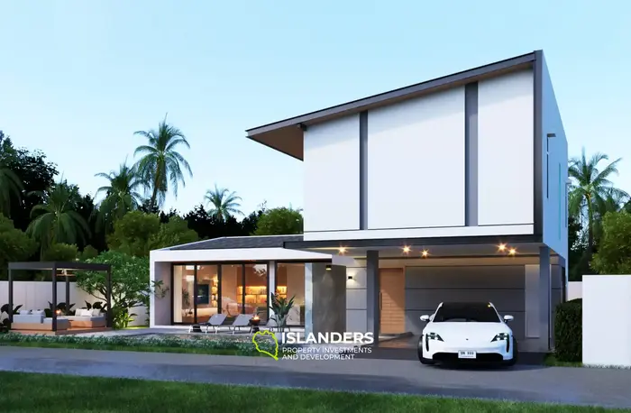 3-bdrm pool villa with tropical garden (Plai Laem)