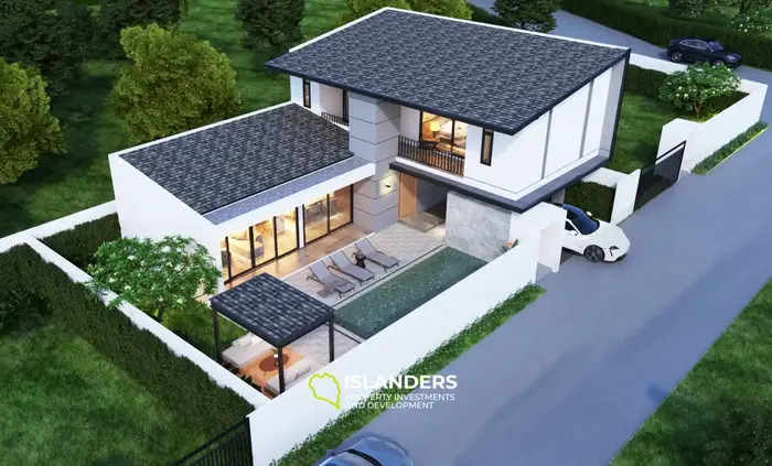 3-bdrm pool villa with tropical garden (Plai Laem)