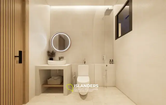 Modern 3-bdrm pool villa with garden overlooking mountains (Lamai)