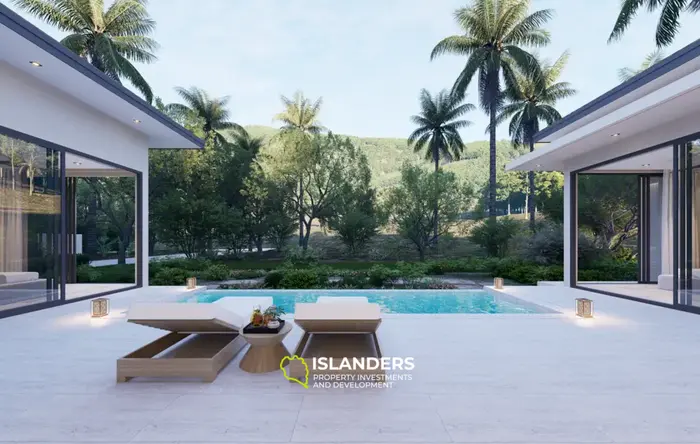 Three-bedroom pool villa surrounded by greenery (Chaweng)