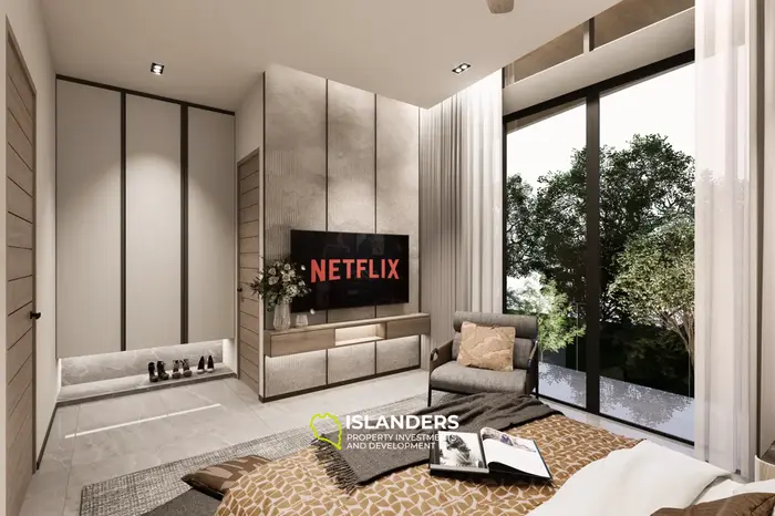 Luxury 3-bdrm pool villa 500 meters from the beach (Lamai)