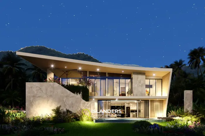 Luxury 3-bdrm pool villa 500 meters from the beach (Lamai)