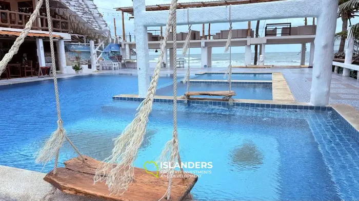 ✨ Beachfront Hotel for Sale at Haad Rin, Koh Phangan — Fully Licensed & Ready-to-Operate