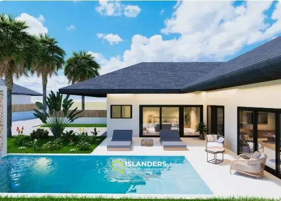 2 bdrm villa with shared pool surrounded by lush tropical greenery (Lamai)