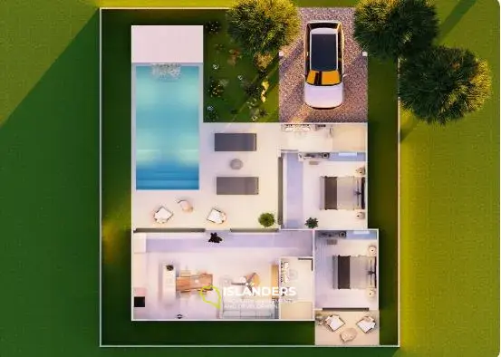 2 bdrm villa with shared pool surrounded by lush tropical greenery (Lamai)