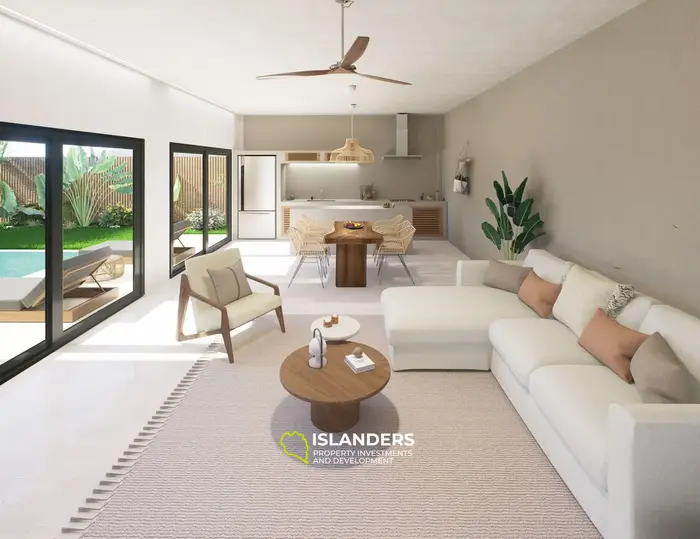 2 bdrm villa with shared pool surrounded by lush tropical greenery (Lamai)