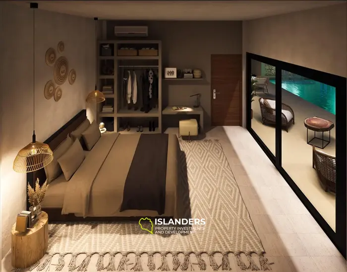 Modern 3-bdrm villa with a shared pool and a thoughtful layout in a quiet area (Lamai)