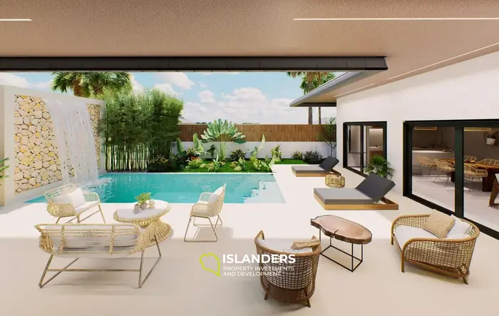 Modern 3-bdrm villa with a shared pool and a thoughtful layout in a quiet area (Lamai)