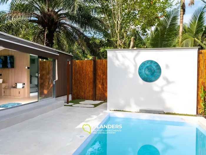 וילה עם חדר שינה אחד ובריכה במרחק הליכה מהחוף (מאנאם)