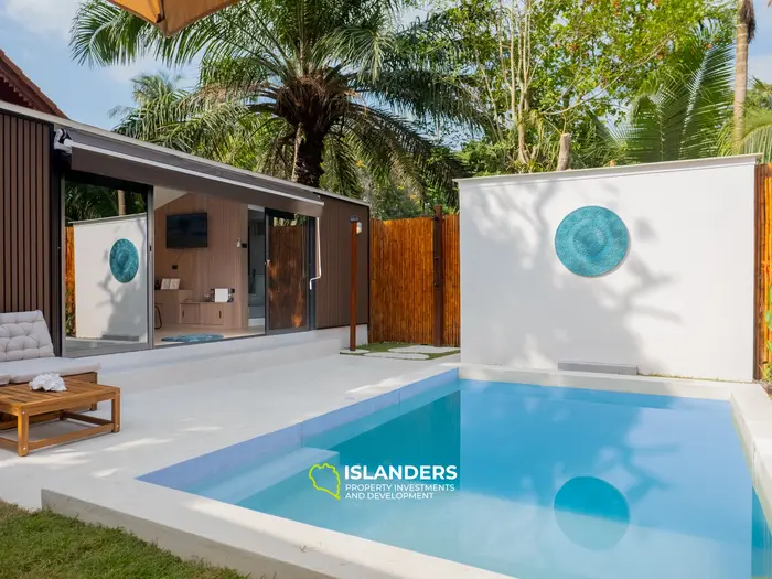 וילה עם חדר שינה אחד ובריכה במרחק הליכה מהחוף (מאנאם)