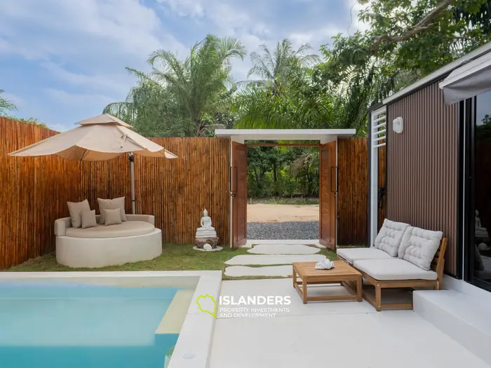 וילה עם חדר שינה אחד ובריכה במרחק הליכה מהחוף (מאנאם)