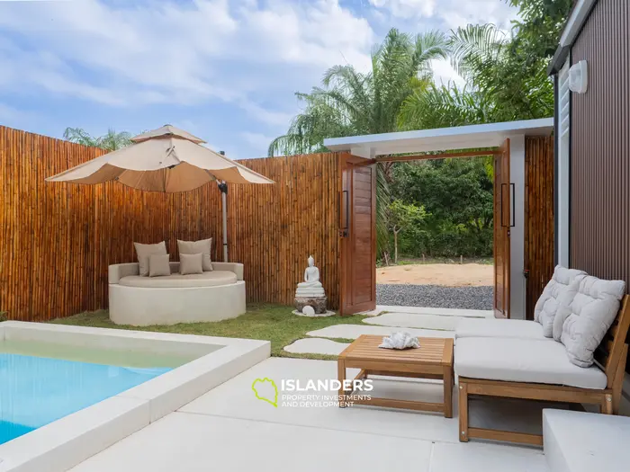 וילה עם חדר שינה אחד ובריכה במרחק הליכה מהחוף (מאנאם)