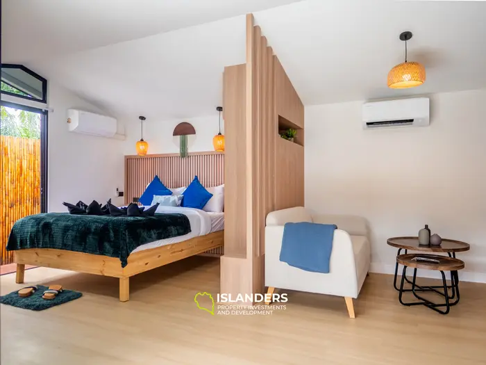 וילה עם חדר שינה אחד ובריכה במרחק הליכה מהחוף (מאנאם)