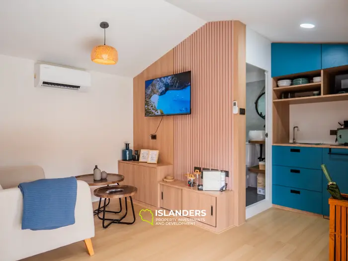 וילה עם חדר שינה אחד ובריכה במרחק הליכה מהחוף (מאנאם)