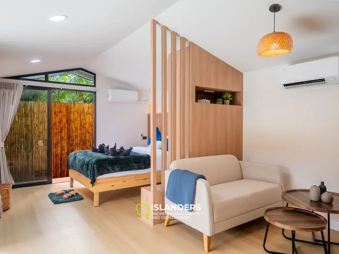 וילה עם חדר שינה אחד ובריכה במרחק הליכה מהחוף (מאנאם)