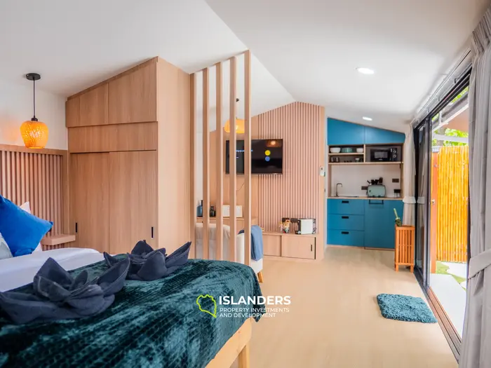 וילה עם חדר שינה אחד ובריכה במרחק הליכה מהחוף (מאנאם)