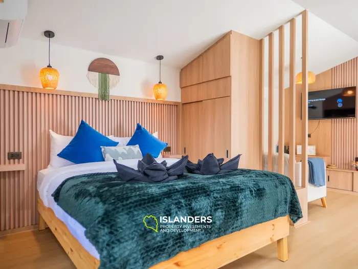 וילה עם חדר שינה אחד ובריכה במרחק הליכה מהחוף (מאנאם)