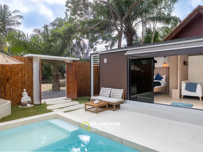 וילה עם חדר שינה אחד ובריכה במרחק הליכה מהחוף (מאנאם)