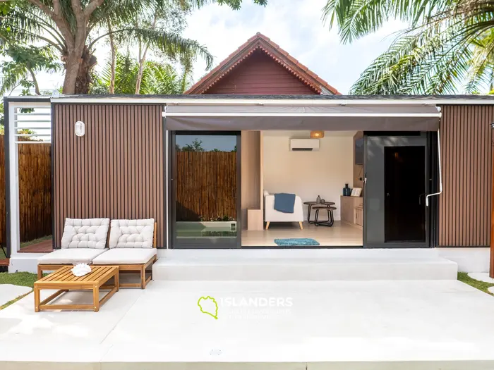 וילה עם חדר שינה אחד ובריכה במרחק הליכה מהחוף (מאנאם)