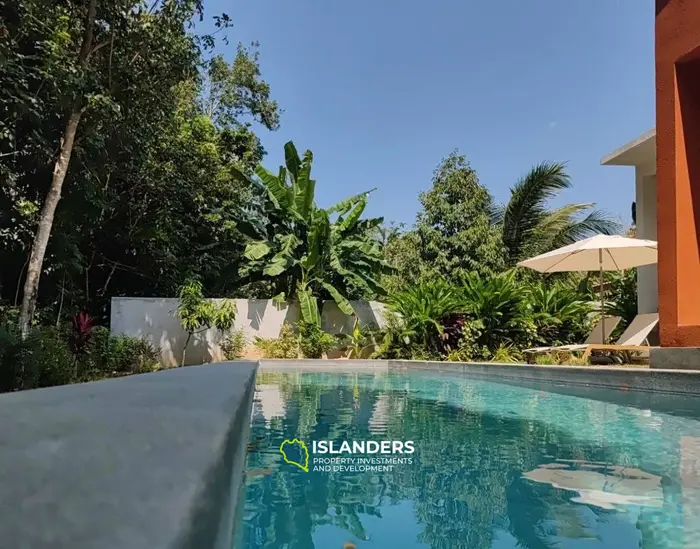 Совершенно новая вилла, спроектированная архитектором, с видом на резиновый лес.