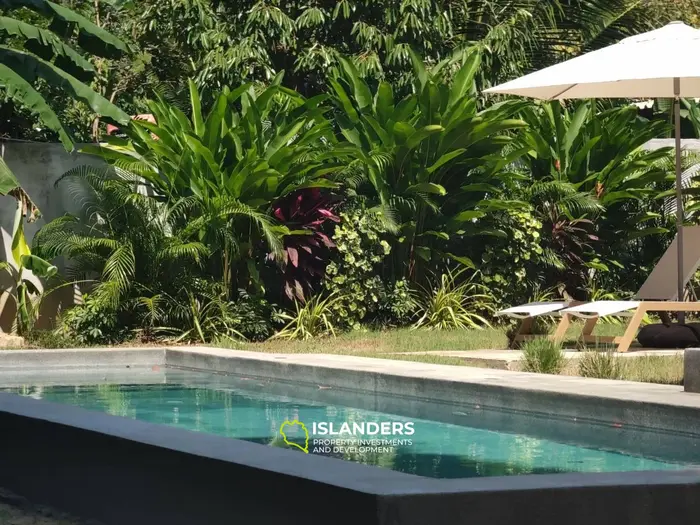 Совершенно новая вилла, спроектированная архитектором, с видом на резиновый лес.