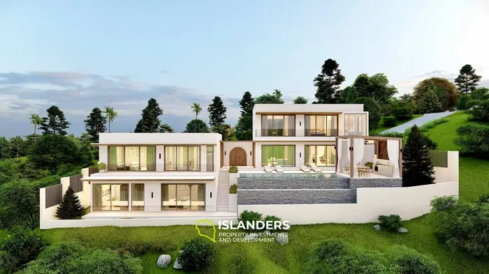 4-bdrm pool villa with sea view in a picturesque area (Nathon)